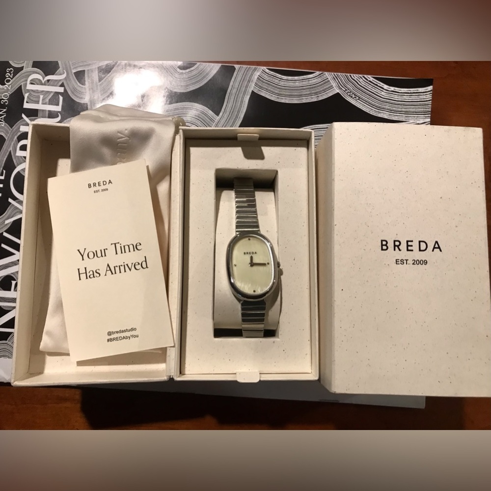 Silver Breda Watch